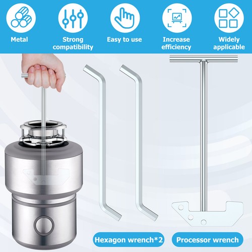 Garbage Disposer Unjamming Wrench for WRN00 Metal Garbage Disposal