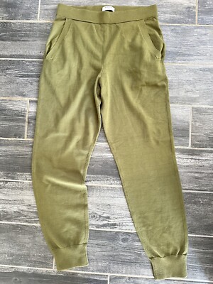 NWOT Aritzia Rodin High Rise Knit Jogger Lounge Pants Olive Green Sz Med 