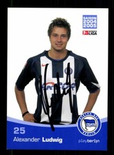 Alexander Ludwig Autogrammkarte Hertha BSC Berlin 2004-05 Original Signiert