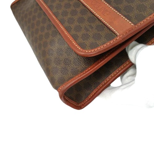 CELINE Macadam PVC Canvas and Leather Crossbody shoulder Bag Authentic 1016 - Picture 11 of 22