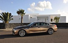 Cars bmw series 6 car Desk Mat Stitched