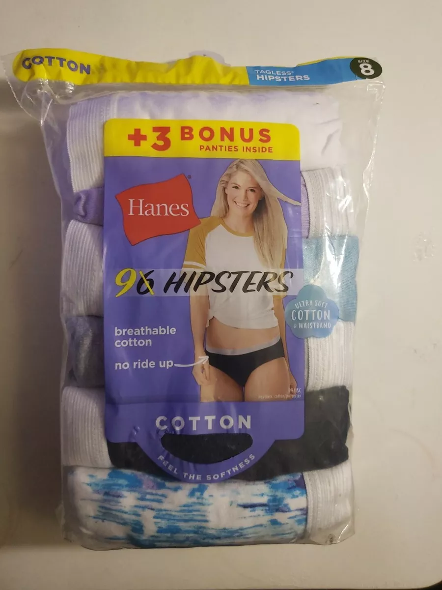Hanes hipsters store size 8