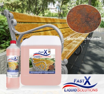 Rostumwandler 5 Liter Dauerhafte Rostumwandlung - Witterungsbeständig Fast-X