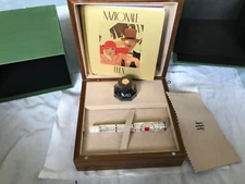 Montegrappa White Nights Limited Edition Fountain Pen, 18K M Nib-Mint