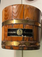 VTG Sterling Cedar Works 5QT Ice Cream Maker Wooden Bucket ONLY