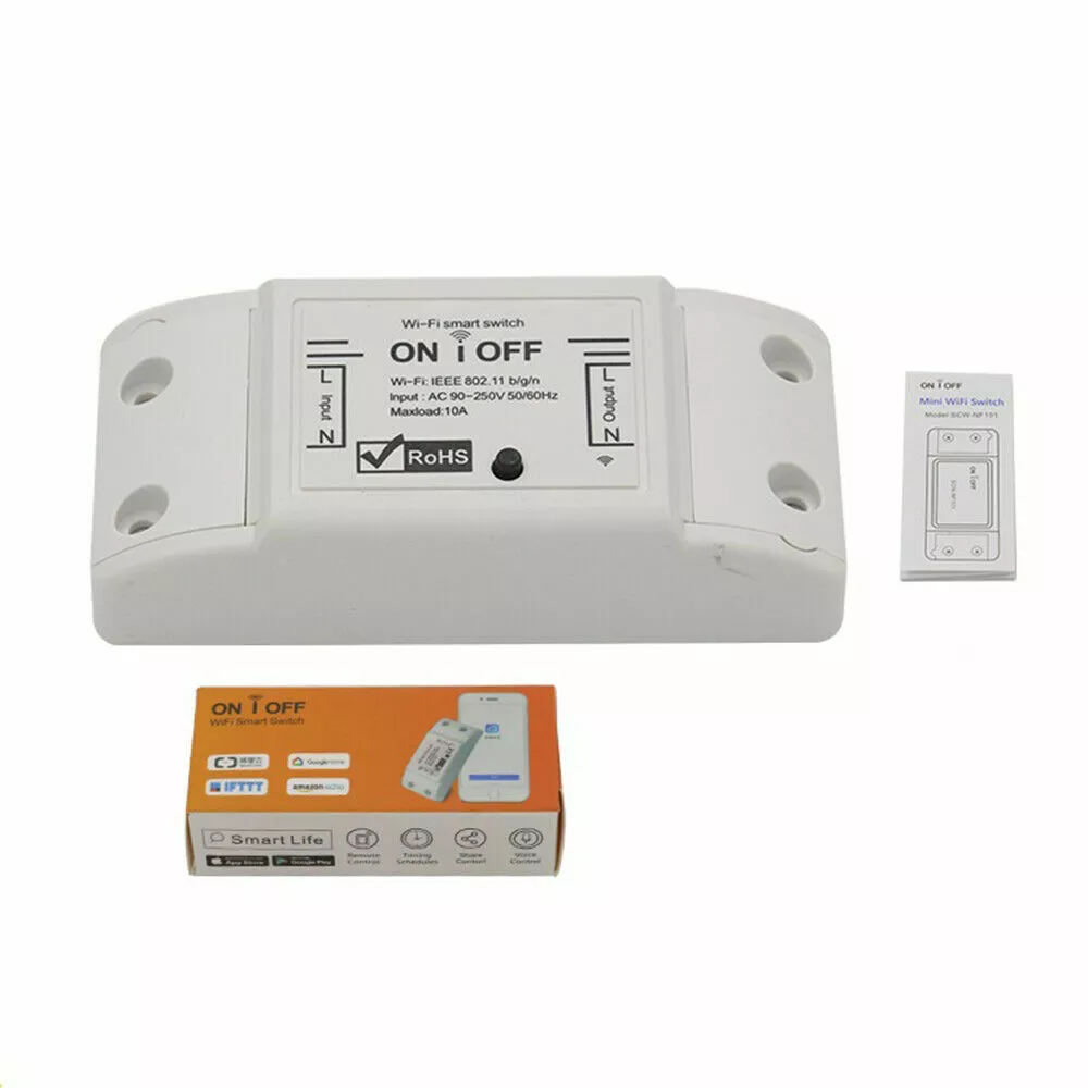 Smart WiFi Switch Relay Module Tuya Smart Life Wireless Alexa Google Home