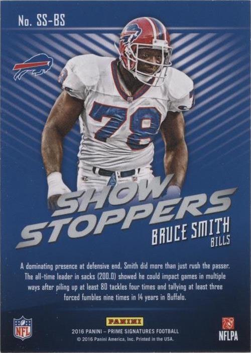 2016 Panini Prime Signatures Bruce Smith #SS-BS