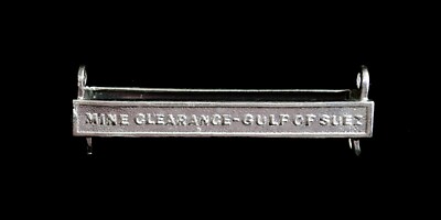 Allgemeine Dienstmedaille Minenräumung - Golf von Suez Verschluss Silber