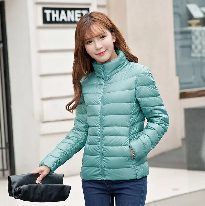 Packable Women s Duck Down Coat Ultralight Short Ladies Puffer Jacket XXS 5XL