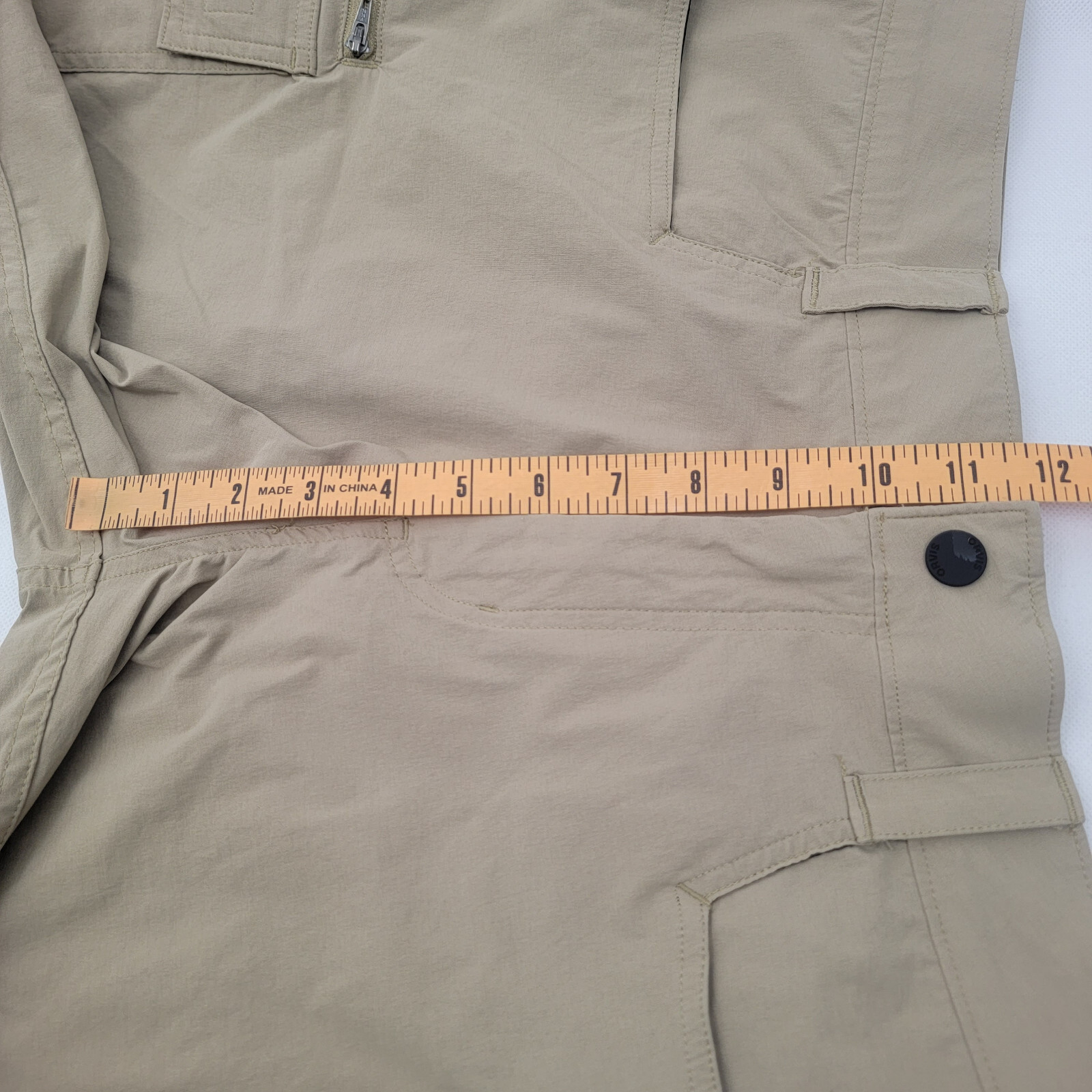 ORVIS Mens 32 Shorts TAN Tech Cargo Moisture Wick Fle… Gem