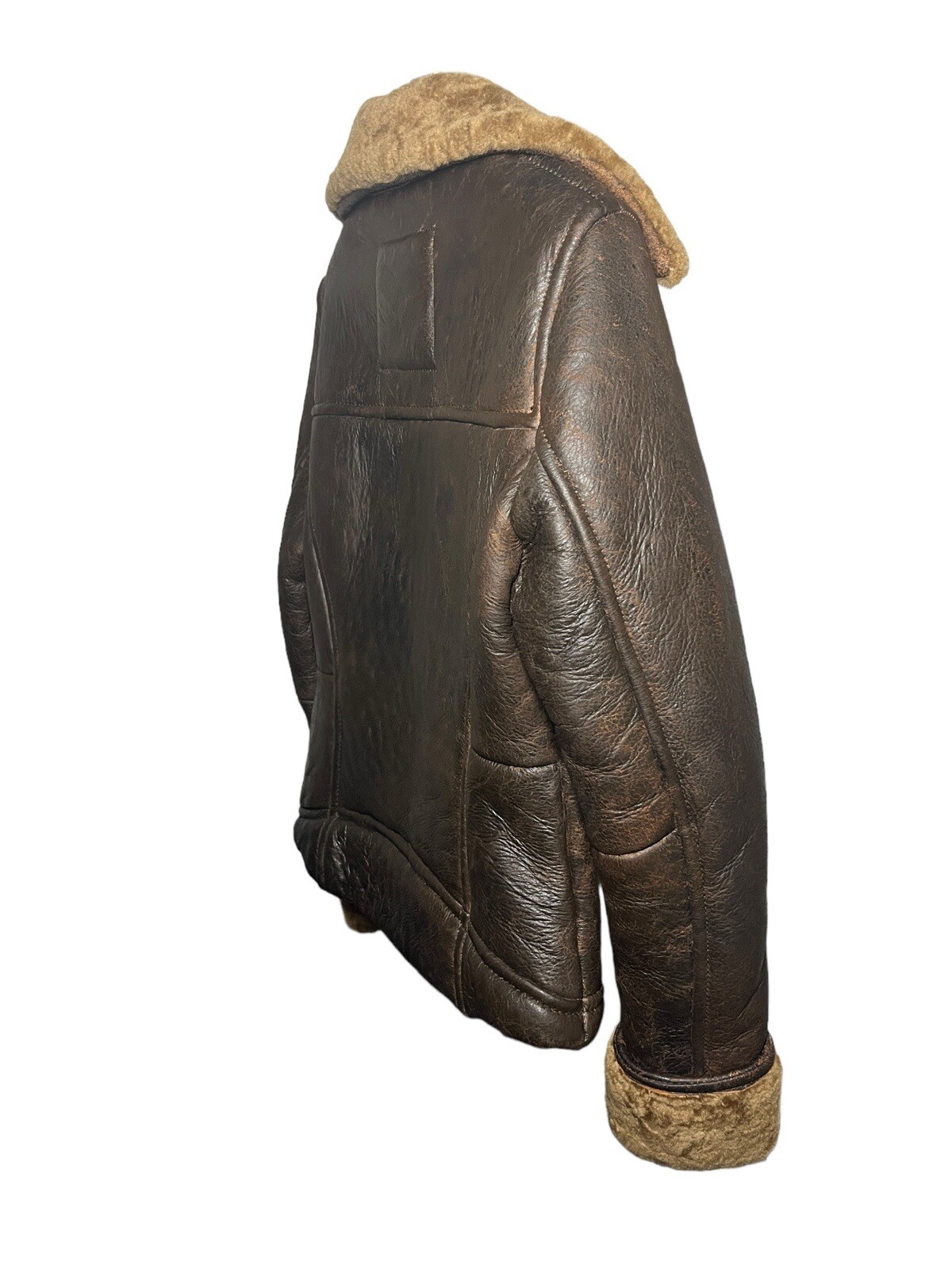 RARE UGG Australia 100percent Sheepskin Shearling Leather Jacket Coat Size SMALL image 4