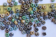 7x4mm Czech Glass Seed Beads Primitive Mix Craft Jewelry Making Bead/1oz