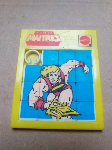 Rare jeu de taquin Maitres de l'univers Mattel hors-commerce comme neuf MOTU