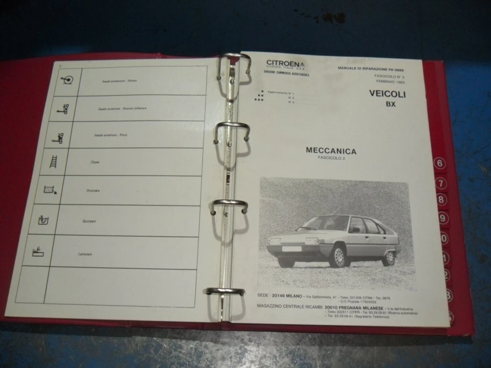 COPPIA MANUALI DI RIPARAZIONE ORIGINALE CITROEN BX - Immagine 4 di 4
