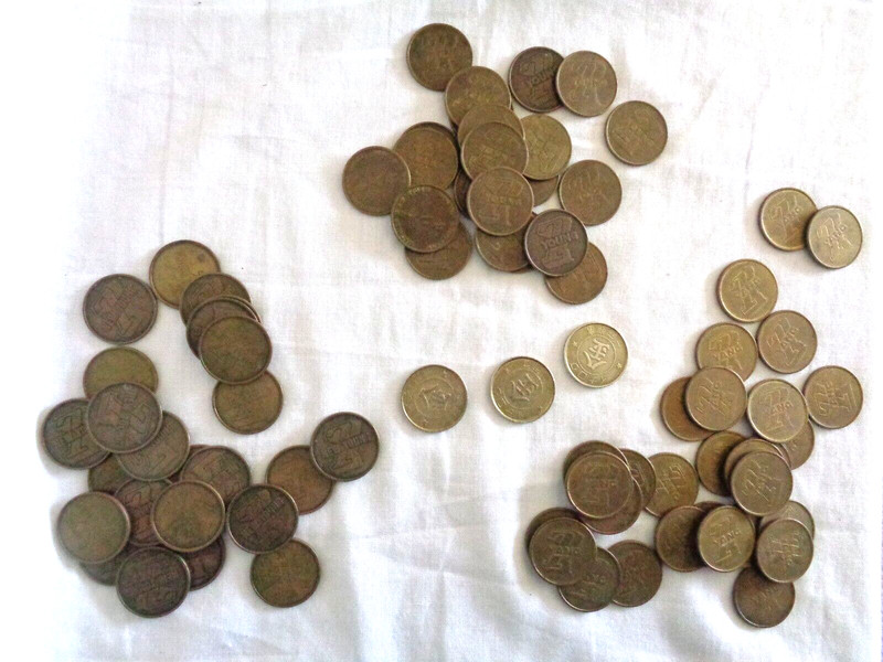79 Vintage Slot Machine Asian Tokens (#6244)
