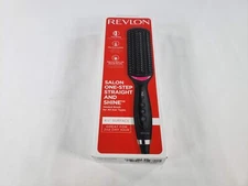 Revlon Hair Straightening and Styling Brush 4-1/2 Inch Surface Heated Brush
