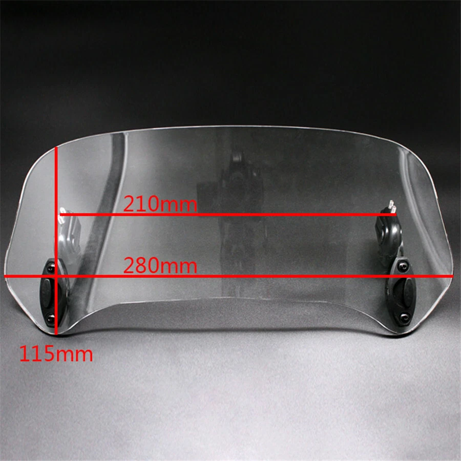 Alerón parabrisas ajustable para moto deflector de aire protección contra el viento universal Foto 2 de 4