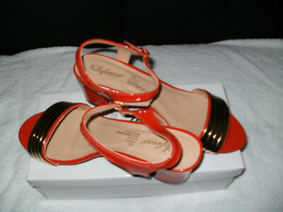 red and gold dress shoes Woman Red And Gold Dress Shoes 10m
