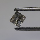 GIA certified loose .41ct I2 L princess cut diamond vintage antique Natural — photo 4