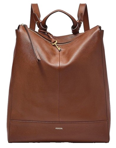 Fossil Elina Large Convertible Backpack Brown Leather SHB2976210