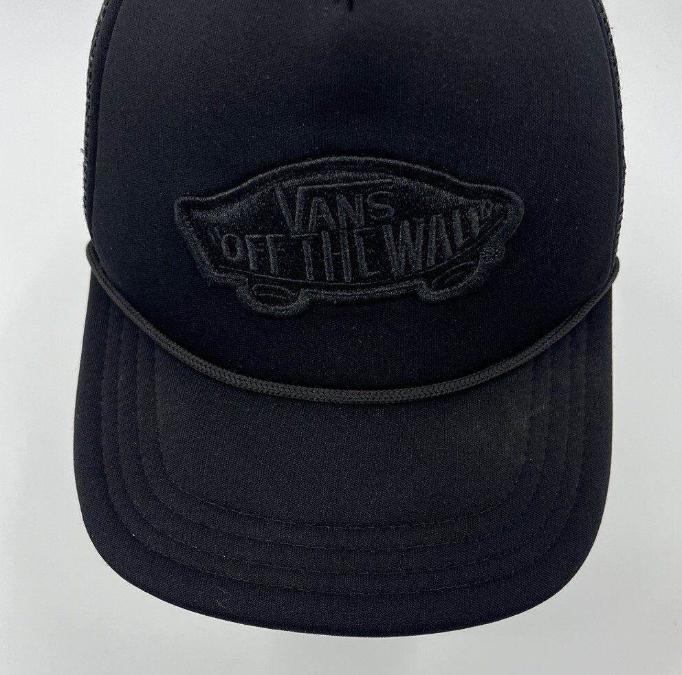 Vans Off The Wall Trucker Hat Mesh Adjustable Patch Rope Snapback