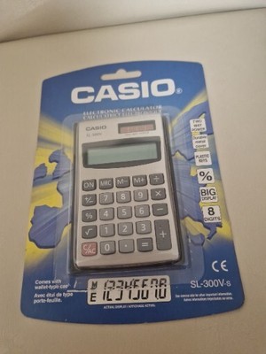 Vintage Casio SL-300V Zwei Wege Stromrechner (mit Etui)