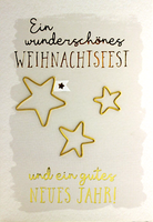 Sheepworld Weihnachtskarte Handarbeit Karte GrußKarte Weihnachten Text Sterne