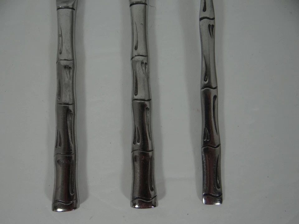 Stanley Roberts Rogers Citadel Bamboo Mixed Lot Knives Fork Made in Korea - Image 2 of 4