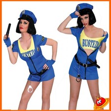 Costume Carnevale Donna Ragazza Sexy Poliziotta FBI  Tg da 32-42