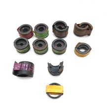 Burndy 11-Piece U-Type Die Set for Hydraulic Compression Crimpers, Dark Steel