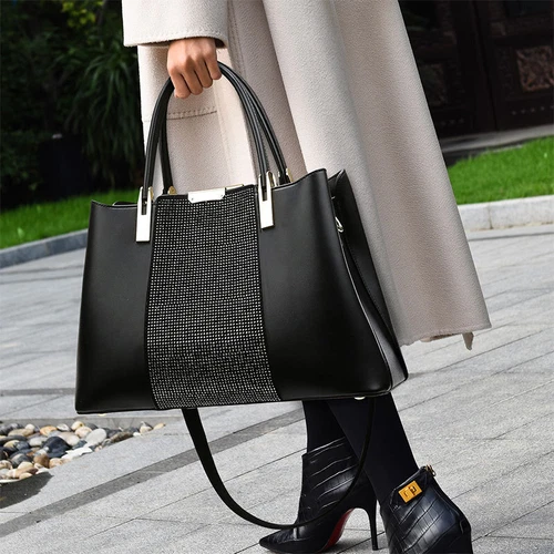 Women's Large Travel Shopping Bag Purse PU leather Handbag Tote Shoulder Bag - Bild 4 von 7