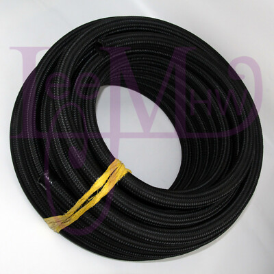 AN16 16-AN NYLON STEEL BRAIDED NBR INNER OIL FUEL LINE HOSE RADIATOR ...