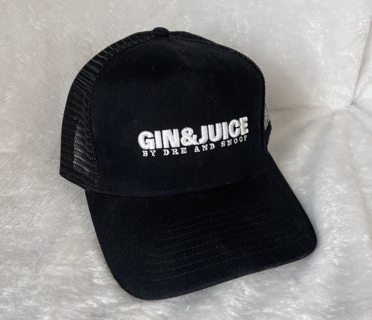 Dr Dre And Snoop Gin & Juice Hat Hip Hop SnapBack Hat RARE Death Row Records 90s