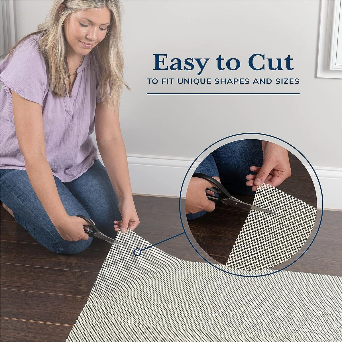 5X7 Rug Pad Gripper for Hardwood and Tile Floors - Keep Your Rugs