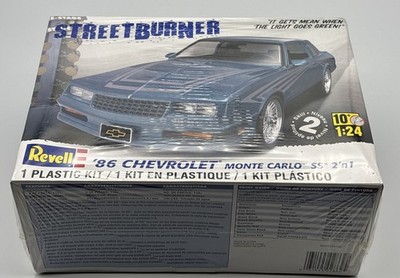 Revell, '86, Chevrolet, Monte Carlo, SS, 1:24 Scale, Model Kit, 85-2862, New.