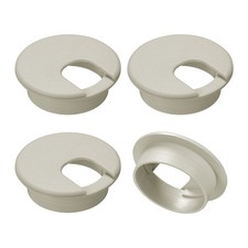 4Pcs 2Inch/50mm Cable Hole Cover ABS Desk Cable Wire Cord Grommet, Gray