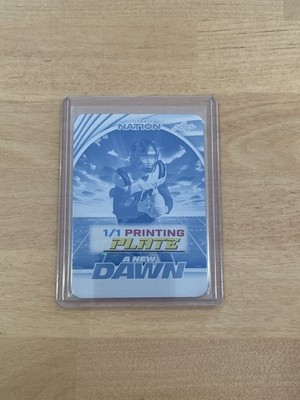 DJ Bordeaux 2025 Leaf Football Nation 1/1 Printing Plate