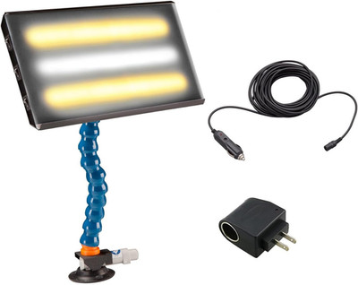 Portable LED Light for Paintless Dent Repair   13  Panel with Warm/Cool/Warm LED