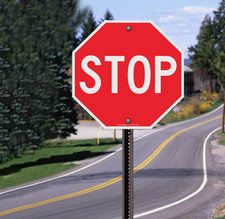 Stop sign 18x18 30x30 24x24 street authentic Reflective Road signs metal 12x12in