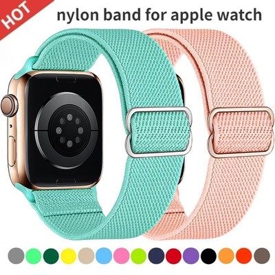 Sport Nylon Loop Armband für Apple Watch 11 10 9 8 7 6 5 4 SE 40-49mm Ultra 3 2