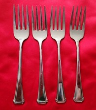 Oneida Maestro St. Leger Stainless Salad Forks Set of 4 Silver USA Made