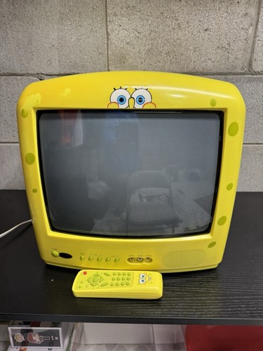 Nickelodeon SpongeBob SquarePants 13" CRT TV Model SB314 w/ Remote - Tested