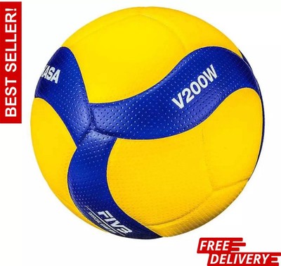 Mikasa V200W 2019 FIVB Indoor outdoor Volleyball size 5 - Blue/Yellow
