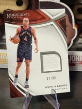 2024-25 Scottie Barnes Immaculate Collection SP *07/99* Game Worn Mem Card