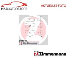 SATZ BREMSBELÄGE BREMSKLÖTZE ZIMMERMANN 217191501 P FÜR HONDA ACCORD V
