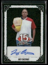 RARE 1/1 Joey Chestnut 2025 Leaf Metal 15th Anniversary Auto Autograph Card 1/1!