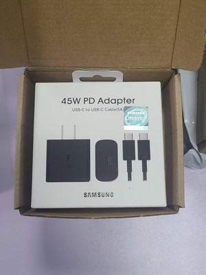 OEM Samsung 45W USB-C Super Fast Charging Wall Charger with Type-C Cable