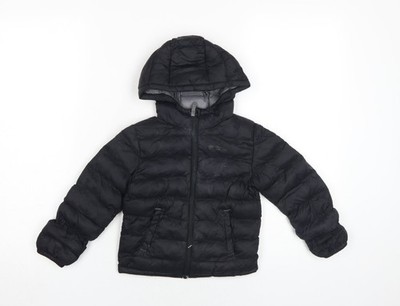 Schwarze gefütterte Jacke Jungen UK-Größe 2-3 Jahre Mountain Warehouse