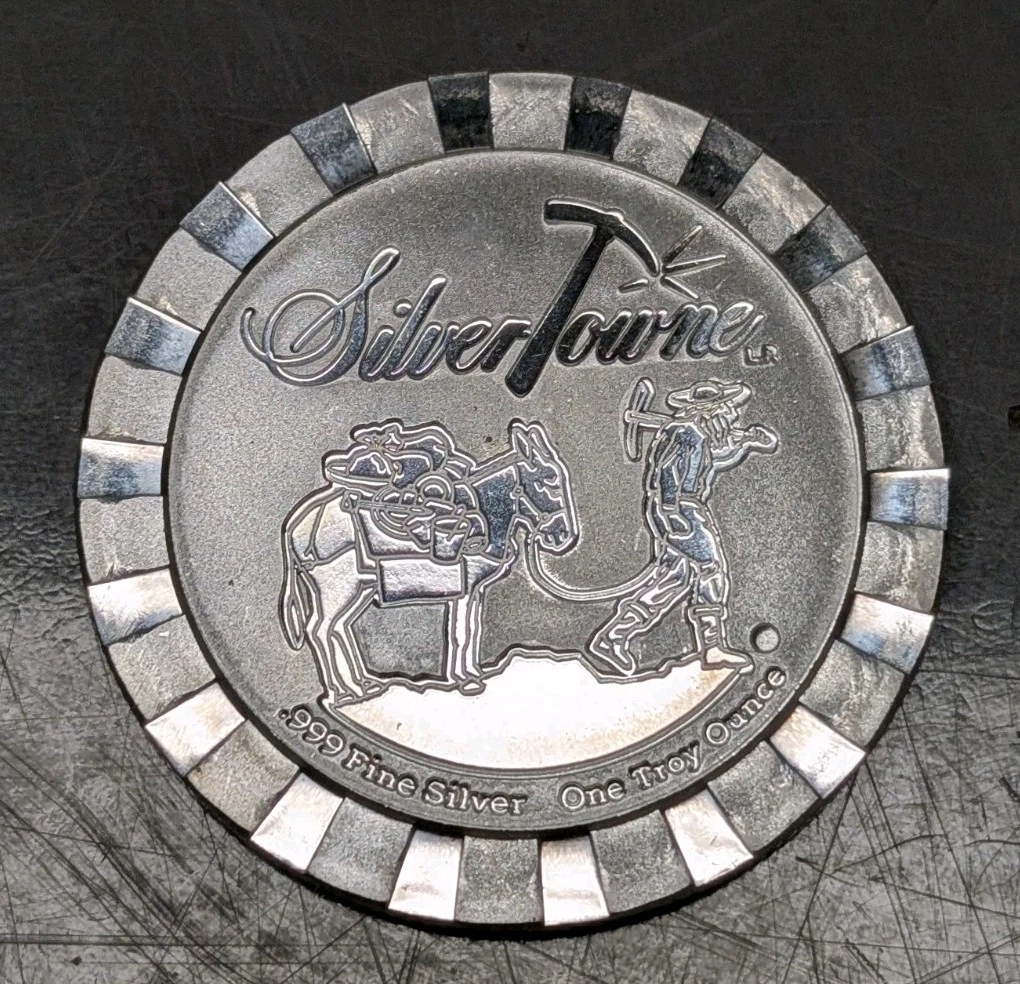 SilverTowne Silver Bullion Rounds 1 oz Precious Metal Content per