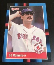 1988 Donruss - Ed Romero #623 Solid Blue Upper Right Corner